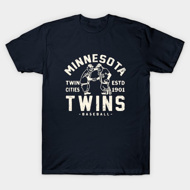 Minnesota Twins Retro 1 by Buck Tee T-Shirt by Buck Tee